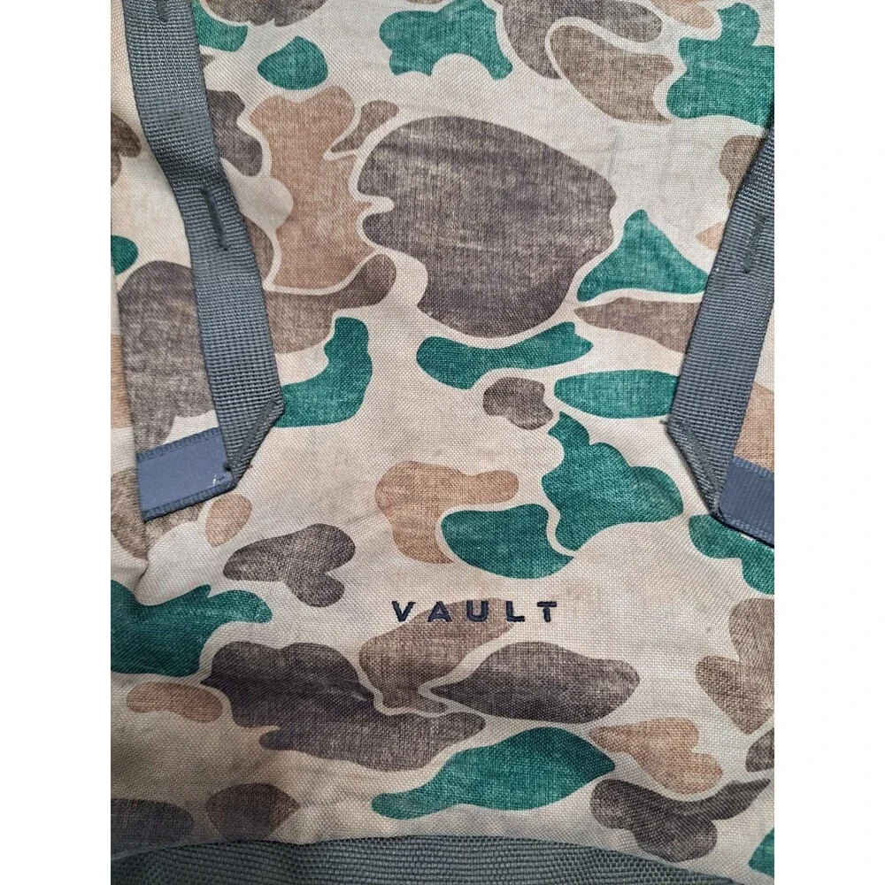 North Face Vault Frog Camo Laptop Backpack Utility Brown Green School Tactical